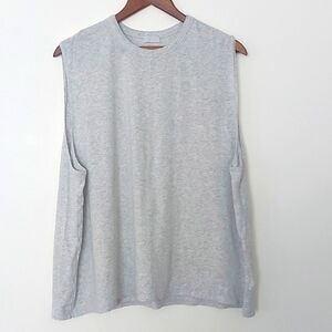 Skims High Neck Boyfriend Tank Light Heather Gray Siz 2X